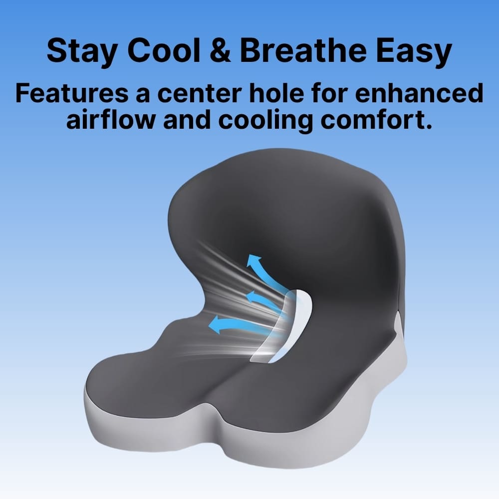 Avtoit | All-in-One Orthopedic Memory Foam Seat - Cushion Seat and Back Cushion for Pain Relief and Comfort