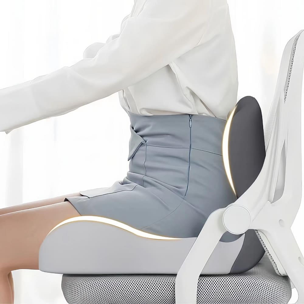 Avtoit | All-in-One Orthopedic Memory Foam Seat - Cushion Seat and Back Cushion for Pain Relief and Comfort