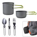 Avtoit | Camping Cookware Set with Stainless Steel Cutlery and Carry Bag