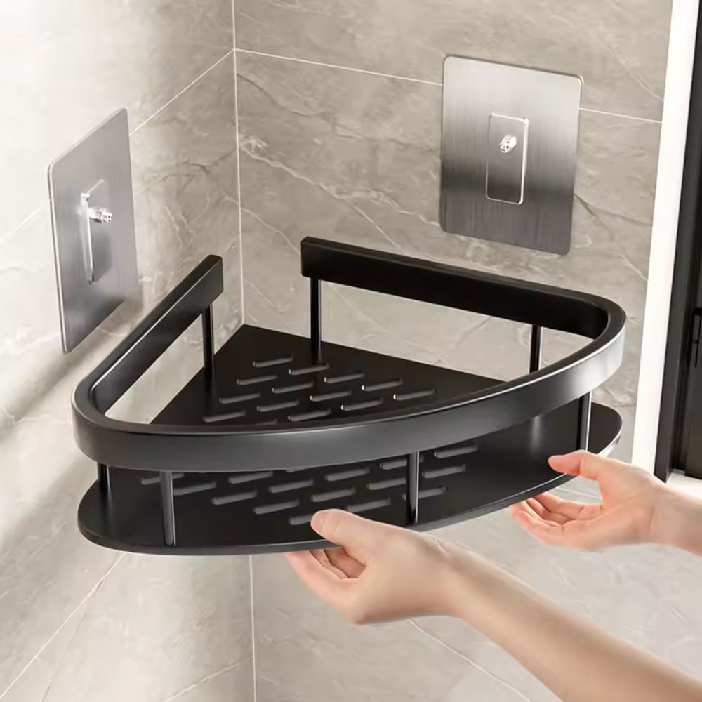 Avtoit | Aluminium Shower Shelf | Self-Adhesive, Rust-Free, Modern