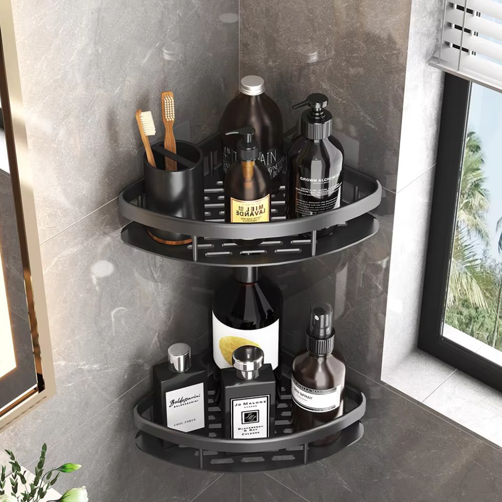 Avtoit | Aluminium Shower Shelf | Self-Adhesive, Rust-Free, Modern