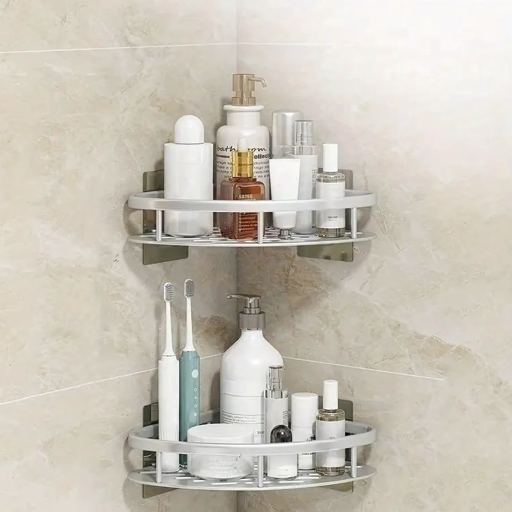 Avtoit | Aluminium Shower Shelf | Self-Adhesive, Rust-Free, Modern