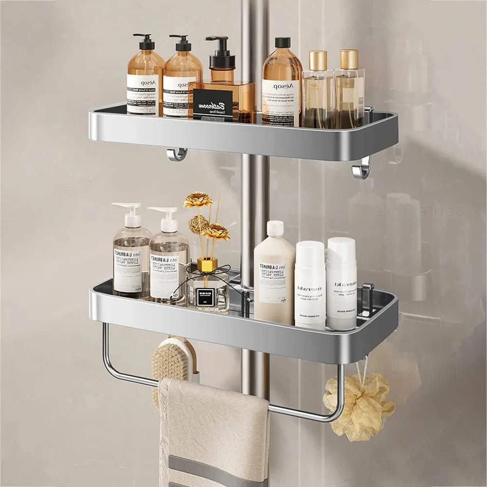 Avtoit | Aluminum Shower Shelf Without Drilling | Practical Shower Tray