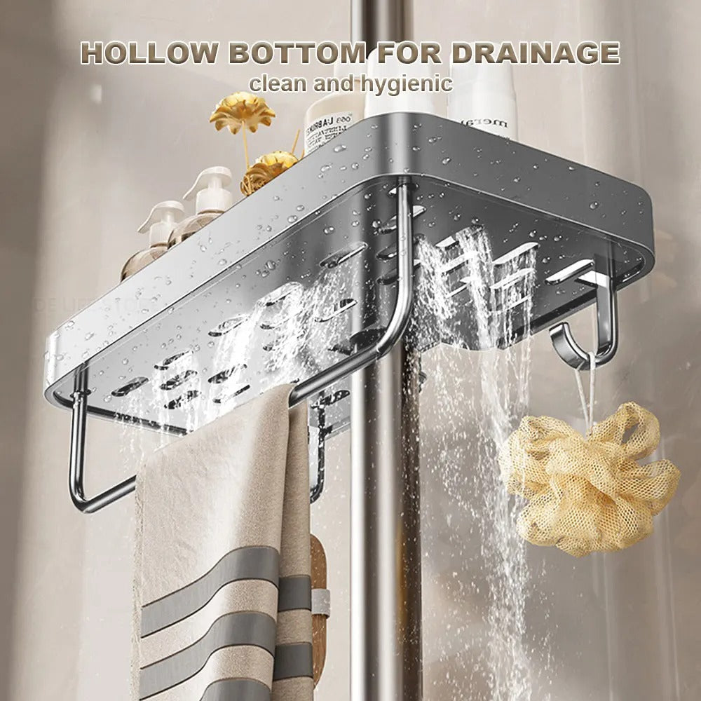 Avtoit | Aluminum Shower Shelf Without Drilling | Practical Shower Tray