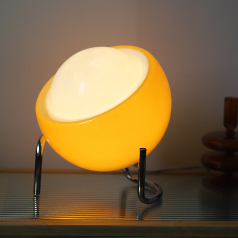 Avtoit | Bauhaus table lamp made of glass in retro style | LED table lamp