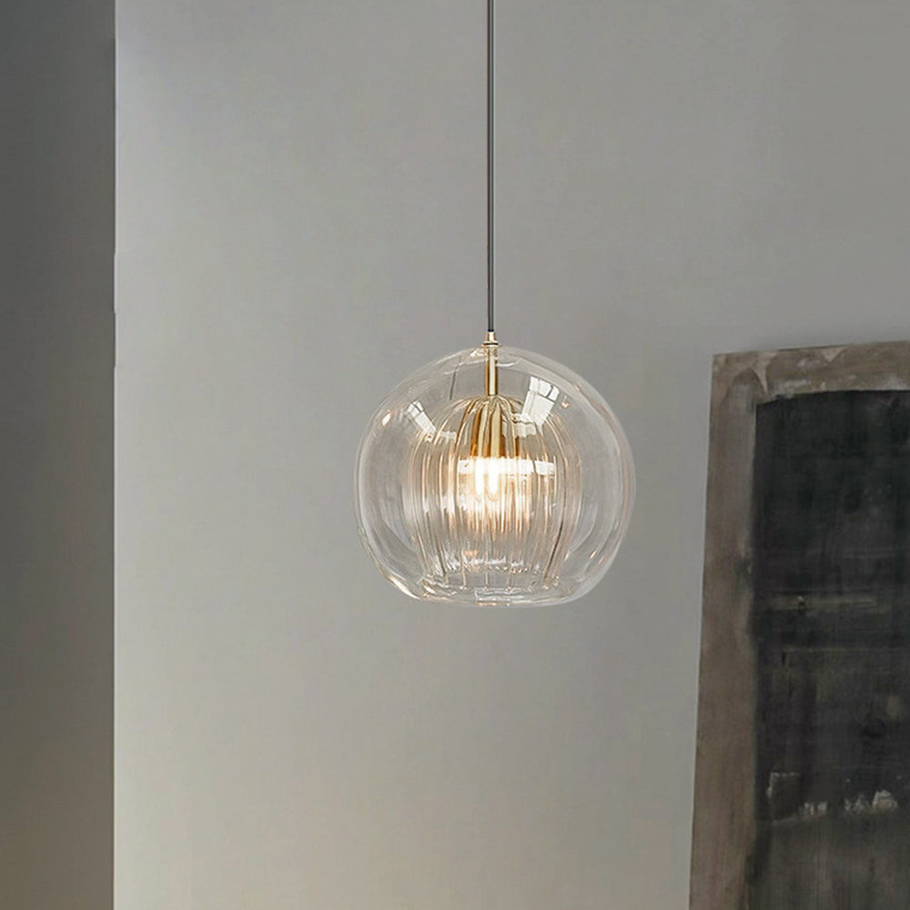 Avtoit | ShineSphere - Amber Pendant Light with Radiant Elegance