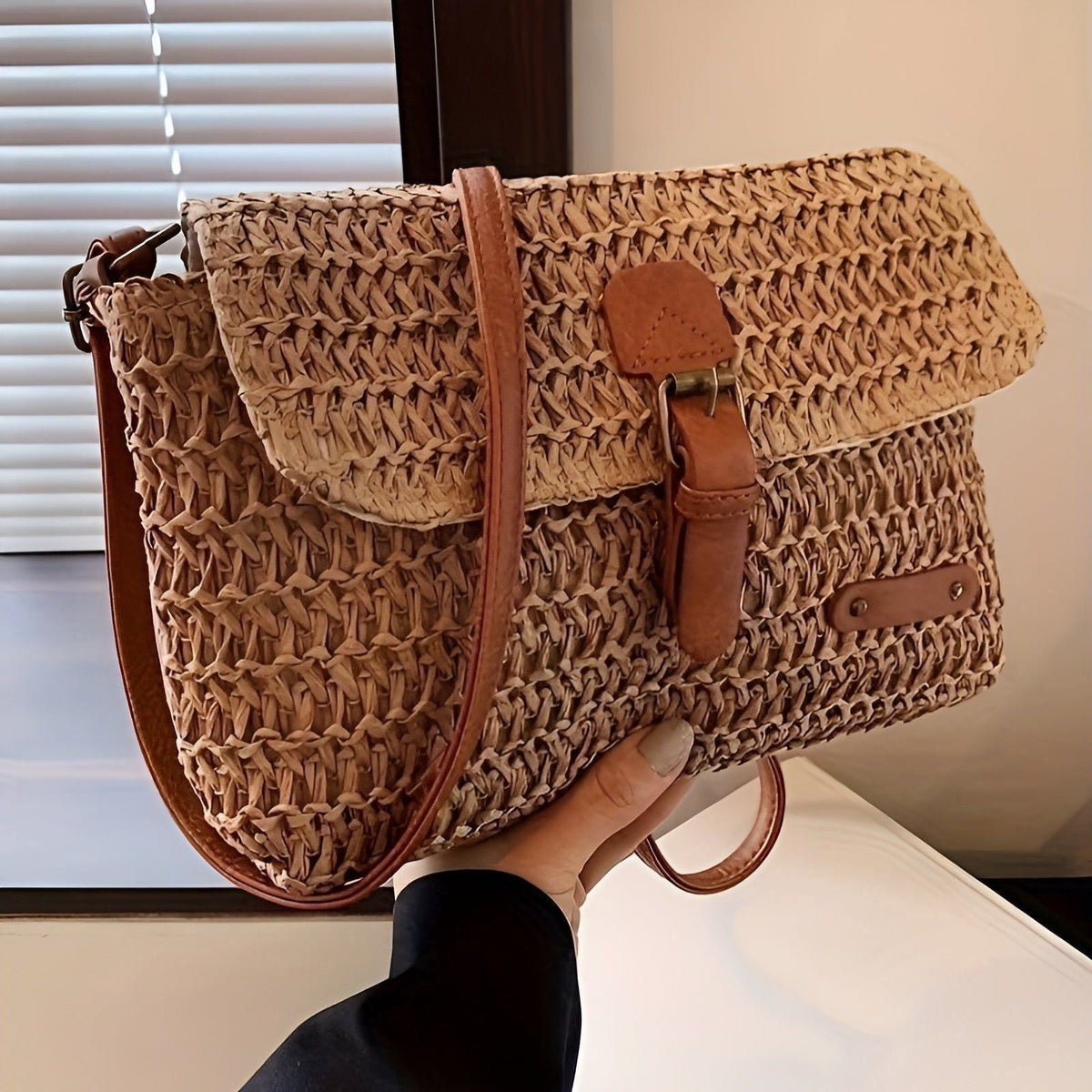 Avtoit | Woven Beach Bag – Lightweight Summer Tote for Beach & Everyday Use