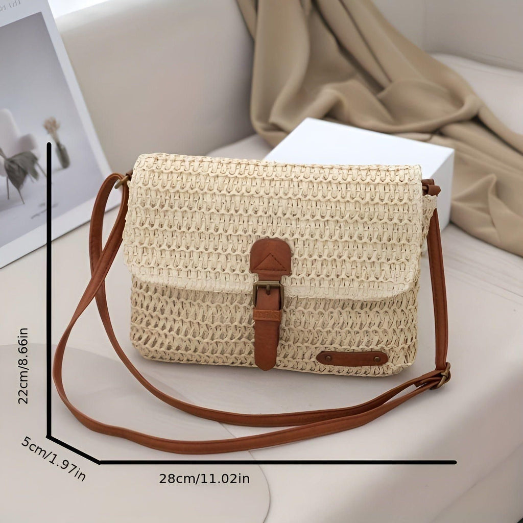 Avtoit | Annalise Bag – Vintage Style Woven Straw Shoulder Bag for Summer