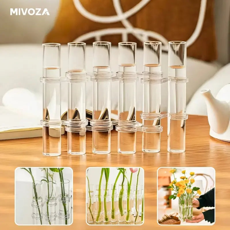 Avtoit | Customizable Glass Flower Vase with Hinge – elegant & versatile