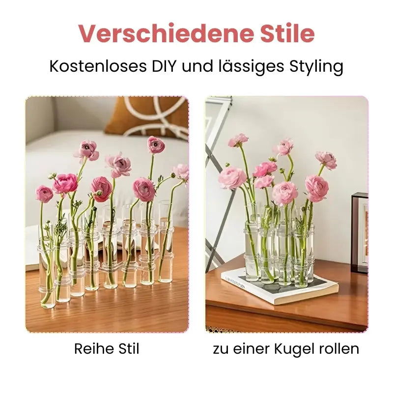 Avtoit | Customizable Glass Flower Vase with Hinge – elegant & versatile