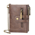 Avtoit | Men's RFID Wallet with Chain, Retro Bifold Card Holder Wallet