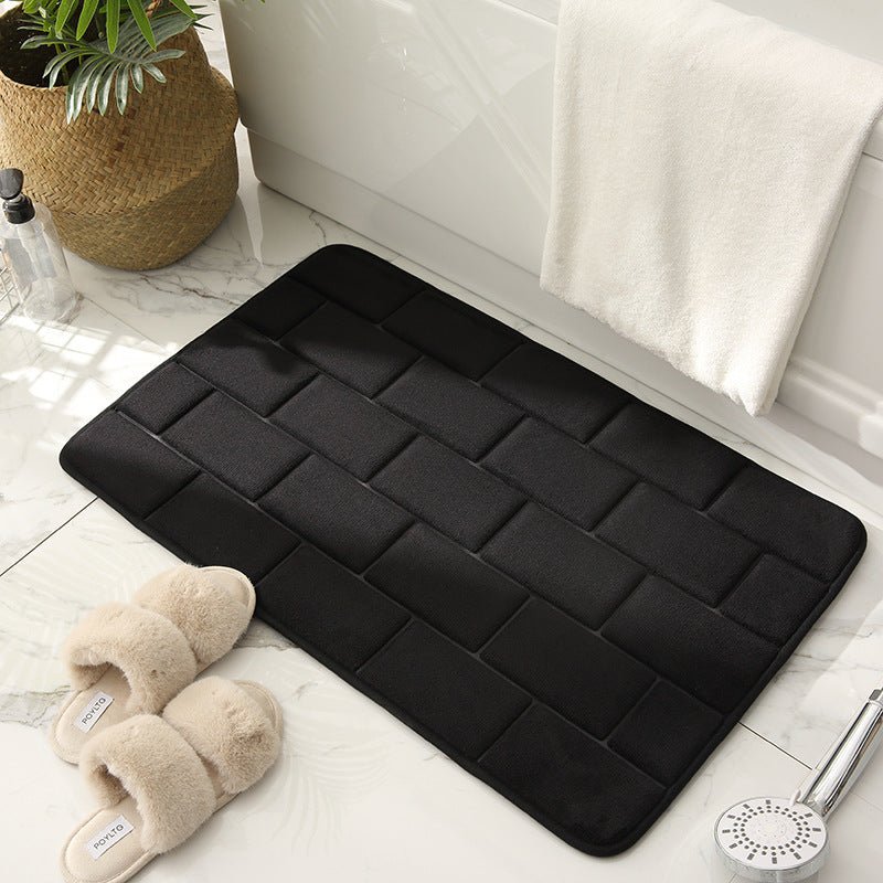 Avtoit | Non-slip Bath Mat Beige Brick Pattern | Bath Mats
