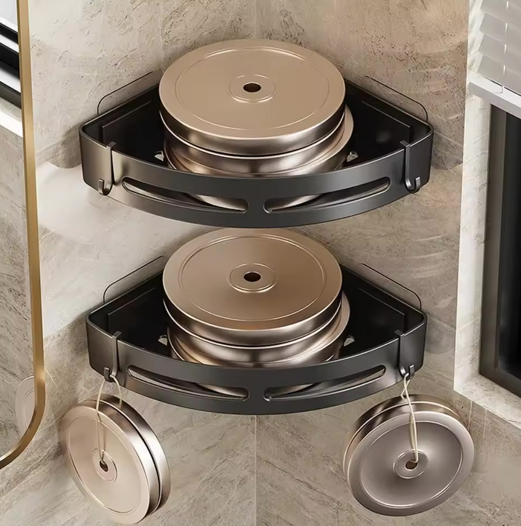 Avtoit | AquaLock Shower Shelf | Shower Tray No Drilling Transparent