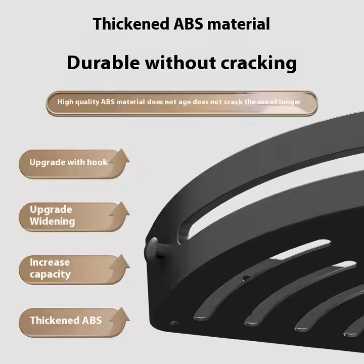 Avtoit | AquaLock Shower Shelf | Shower Tray No Drilling Transparent