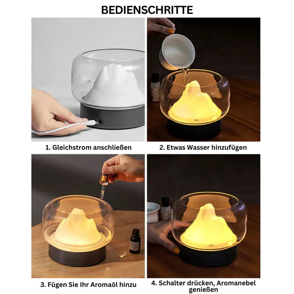 Avtoit | Aromatherapy Air Humidifier – Elegant Ultrasonic Diffuser with LED & Essential Oil Function