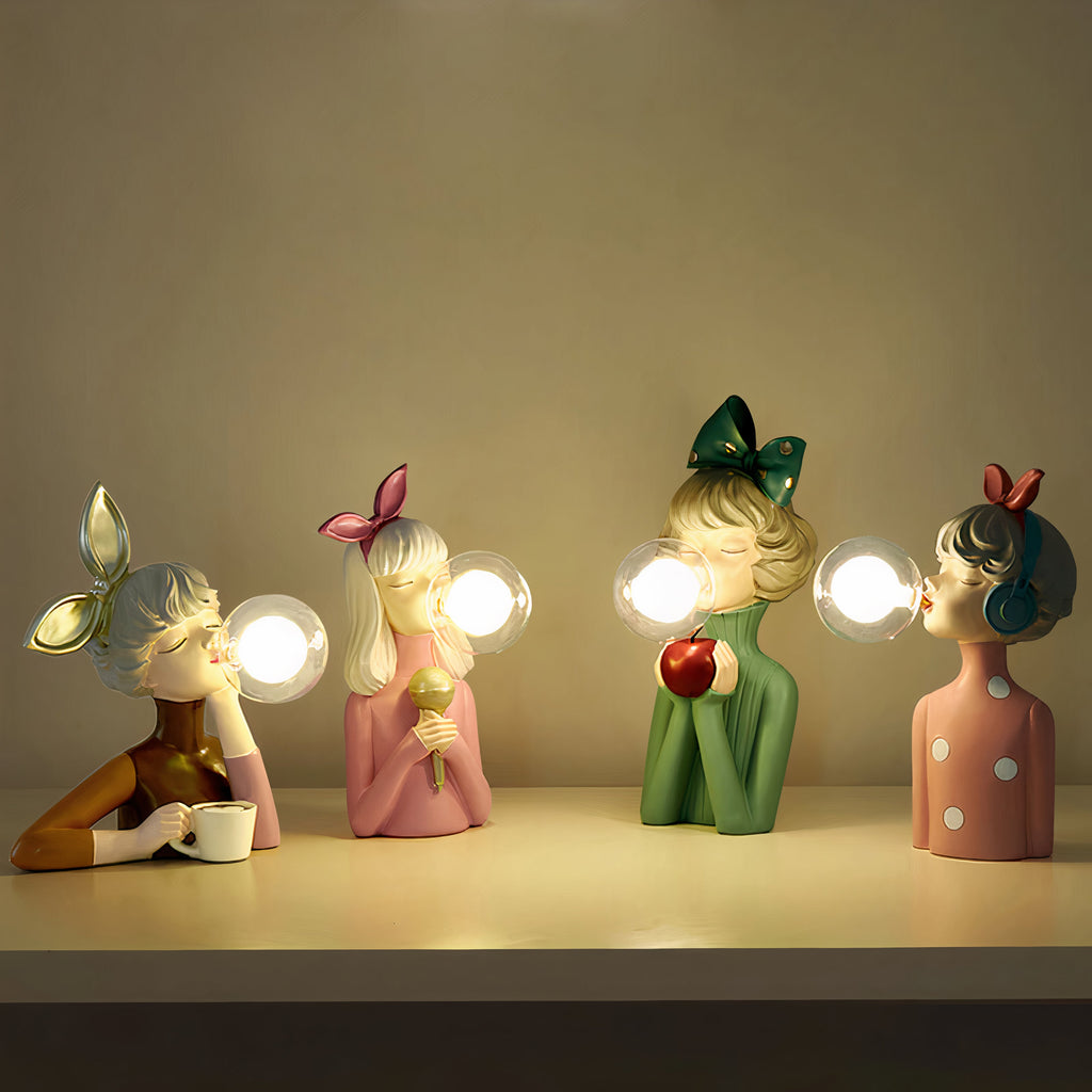 Avtoit | Artisan Sisters Table Lamp | Handcrafted Nightstand Lamp