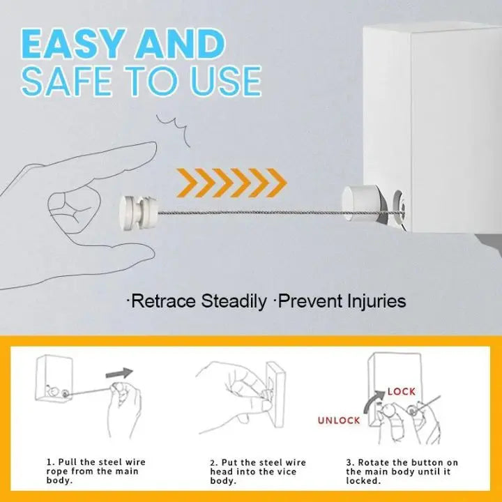 Avtoit | Retractable Clothesline – Space-saving, stable & secure