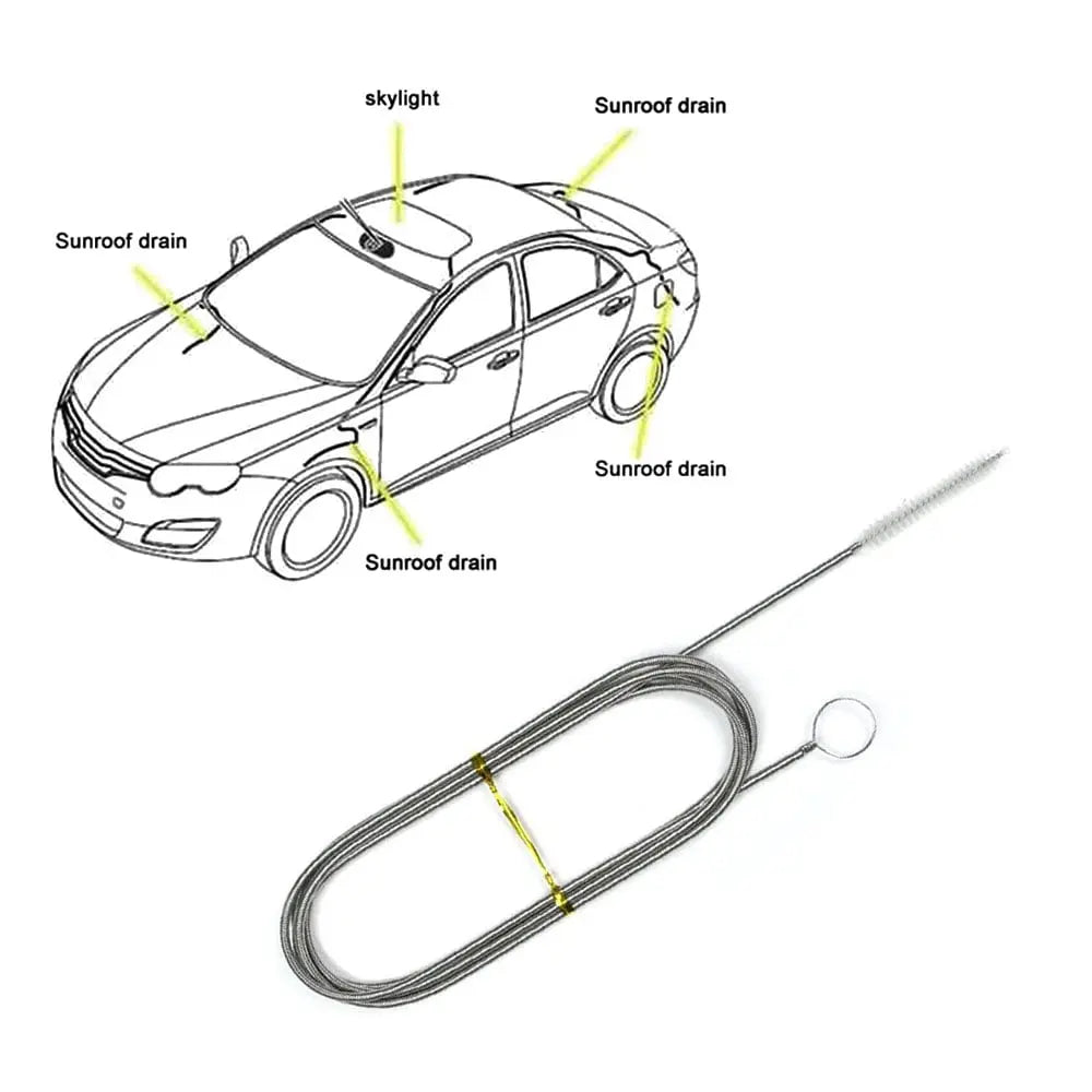 Avtoit | Car Groove and Drain Cleaner – With Flexible Brush & Strong Grip