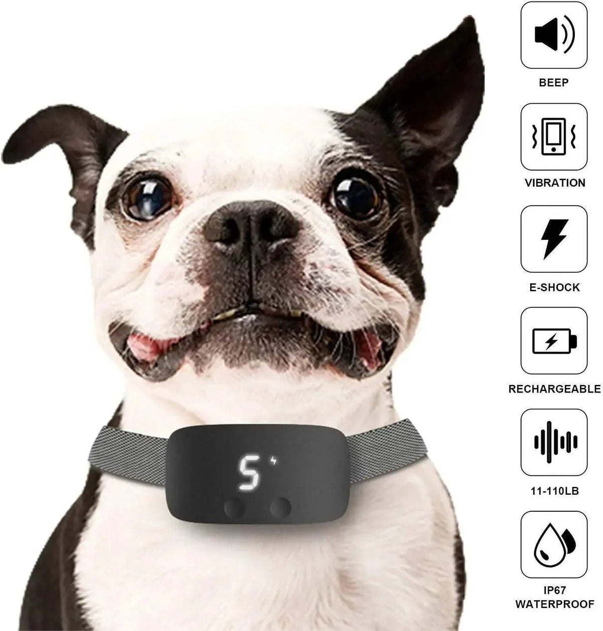 Avtoit | Automatic No-Bark Dog Collar – Rechargeable Waterproof Anti-Barking Training Collar for All Breeds