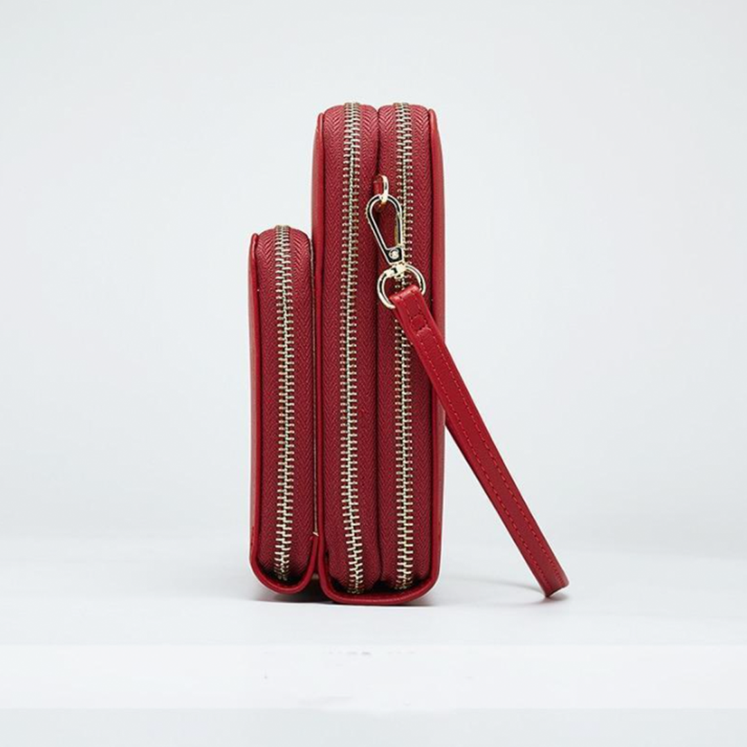 Avtoit | Triple Secure Leather Phone Purse: Elegance Meets Practicality