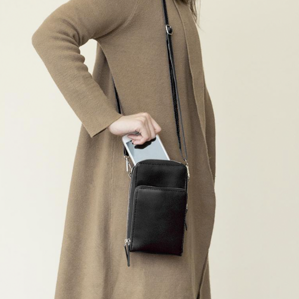Avtoit | Triple Secure Leather Phone Purse: Elegance Meets Practicality