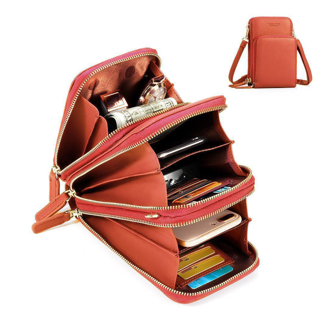 Avtoit | Triple Secure Leather Phone Purse: Elegance Meets Practicality