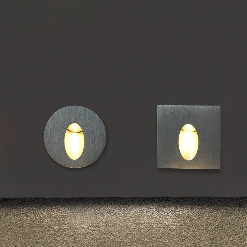 Avtoit | Modern Art Deco Round Square Aluminum Waterproof LED Wall Light for Hallways