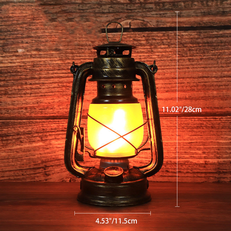 Avtoit | Traditional Vintage Round Horse Lamp Iron Acrylic LED Table Lamp for the Living Room