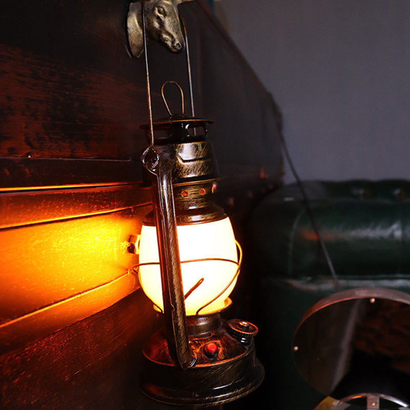 Avtoit | Traditional Vintage Round Horse Lamp Iron Acrylic LED Table Lamp for the Living Room