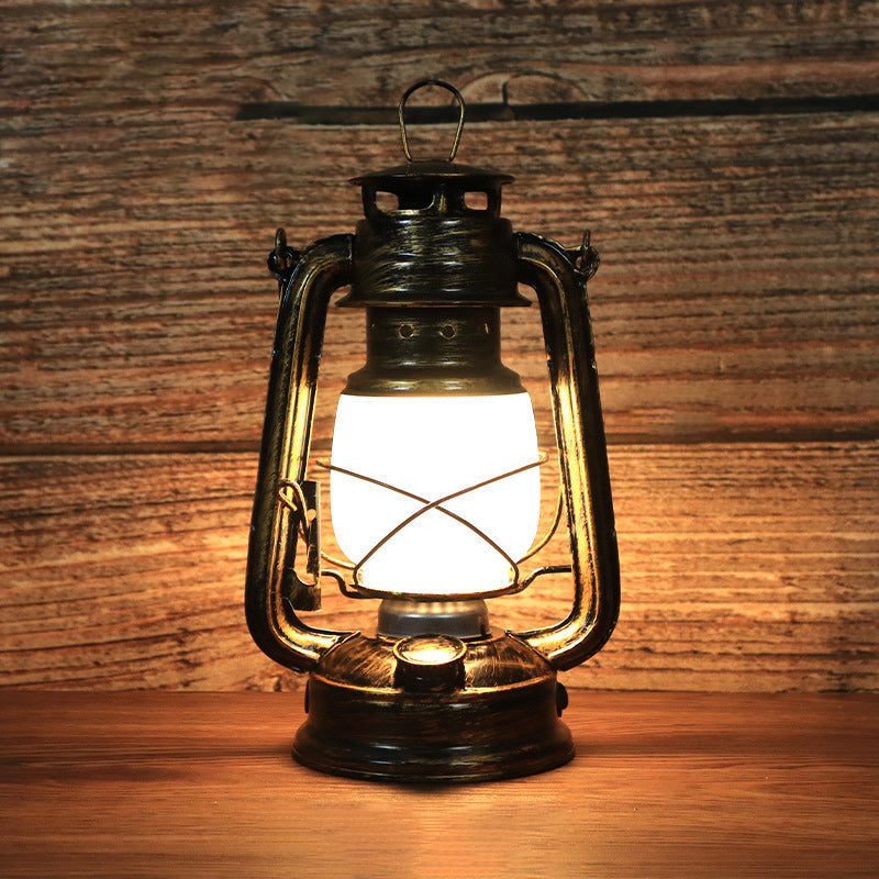 Avtoit | Traditional Vintage Round Horse Lamp Iron Acrylic LED Table Lamp for the Living Room