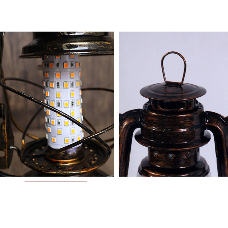 Avtoit | Traditional Vintage Round Horse Lamp Iron Acrylic LED Table Lamp for the Living Room