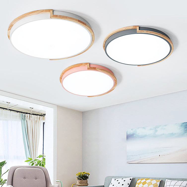 Avtoit | LumenCraft Nordic LED Ceiling Light | Wooden Frame | Acrylic Shade | Mood Light | For Bedroom and Living Room