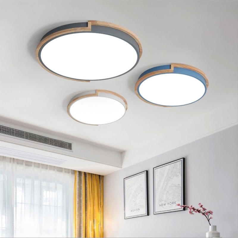 Avtoit | LumenCraft Nordic LED Ceiling Light | Wooden Frame | Acrylic Shade | Mood Light | For Bedroom and Living Room