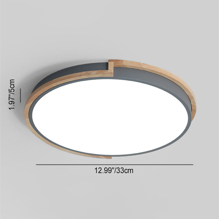 Avtoit | LumenCraft Nordic LED Ceiling Light | Wooden Frame | Acrylic Shade | Mood Light | For Bedroom and Living Room
