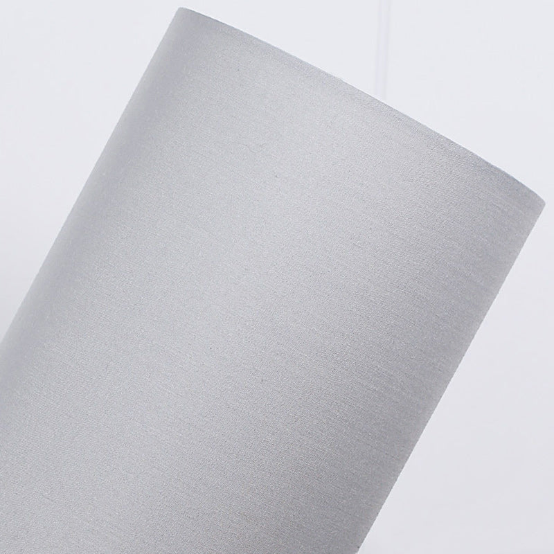 Avtoit | Traditional Japanese Cylinder Wood Fabric 1-Light Table Lamp for the Living Room