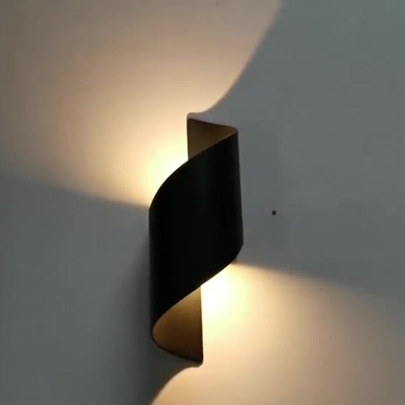 Avtoit | Modern Minimalist Waterproof Spiral Aluminum Acrylic LED Wall Light for Bedroom