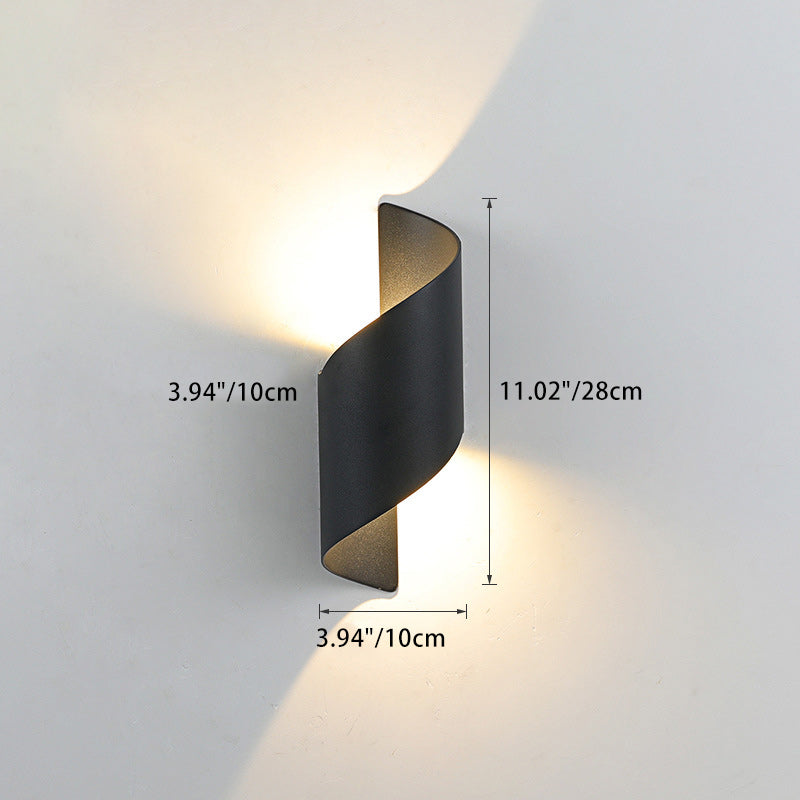 Avtoit | Modern Minimalist Waterproof Spiral Aluminum Acrylic LED Wall Light for Bedroom