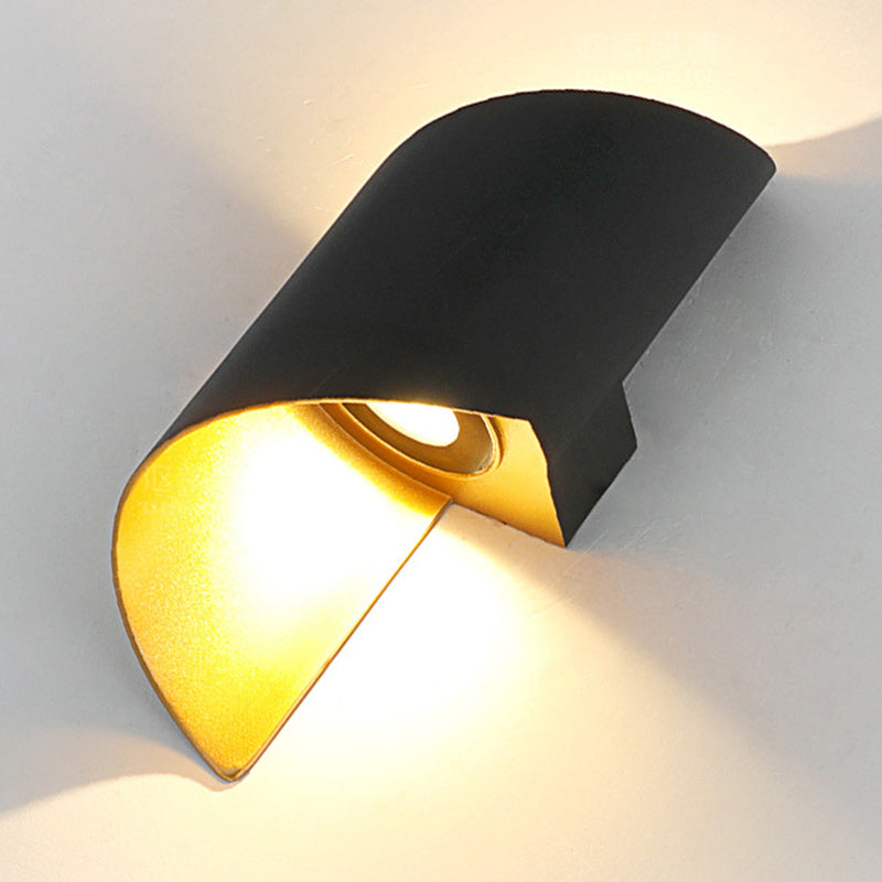 Avtoit | Modern Minimalist Waterproof Spiral Aluminum Acrylic LED Wall Light for Bedroom