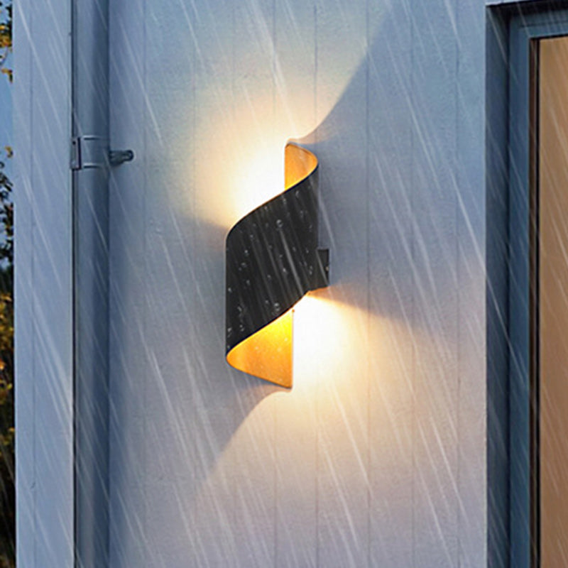 Avtoit | Modern Minimalist Waterproof Spiral Aluminum Acrylic LED Wall Light for Bedroom