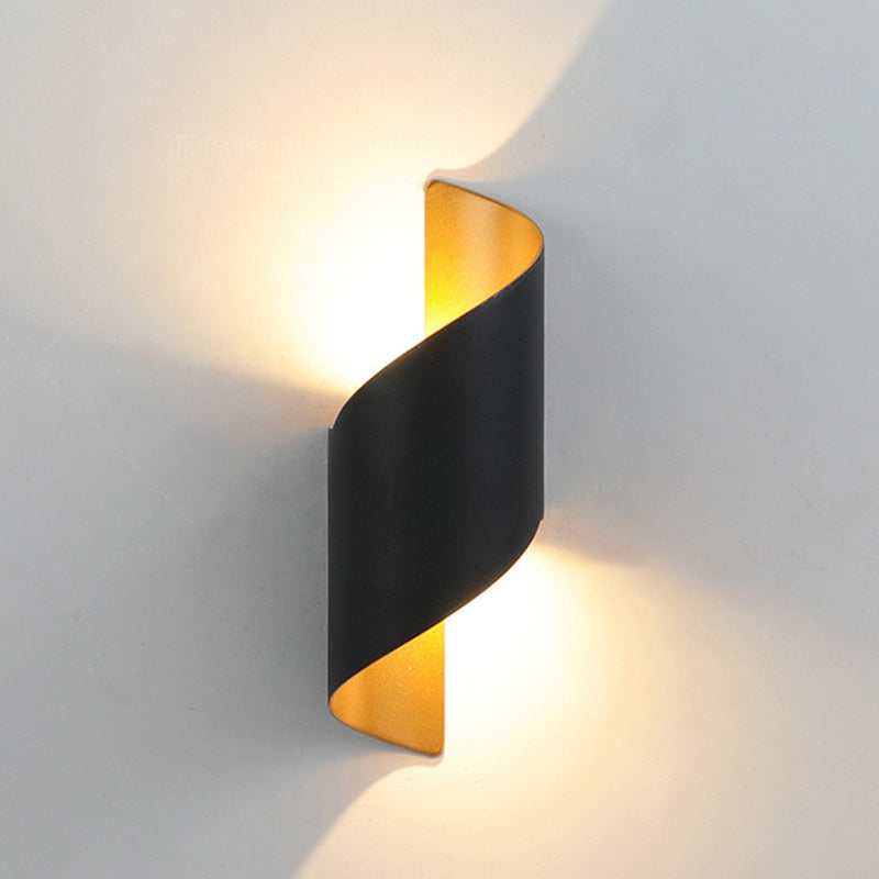 Avtoit | Modern Minimalist Waterproof Spiral Aluminum Acrylic LED Wall Light for Bedroom