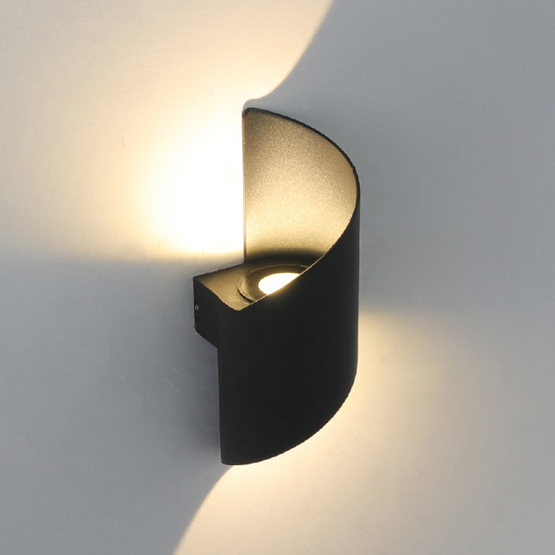Avtoit | Modern Minimalist Waterproof Spiral Aluminum Acrylic LED Wall Light for Bedroom