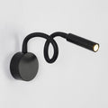 Avtoit | Modern Minimalist Iron Round Flexible Bend Tube LED Reading Lamp Wall Sconce Lamp for Bedroom