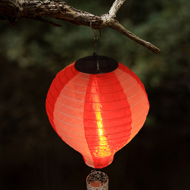 Avtoit | Contemporary Creative Solar Hot Air Balloon Fabric Shade LED Outdoor Pendant Light for Terrace Outside