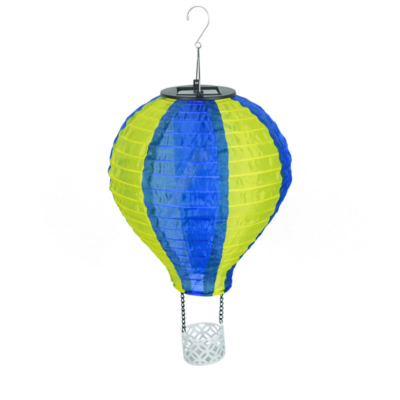 Avtoit | Contemporary Creative Solar Hot Air Balloon Fabric Shade LED Outdoor Pendant Light for Terrace Outside