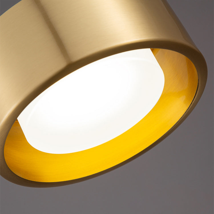 Avtoit | Minimalistic Round Cylinder Iron LED Pendant Light for Bedroom