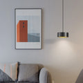 Avtoit | Minimalistic Round Cylinder Iron LED Pendant Light for Bedroom