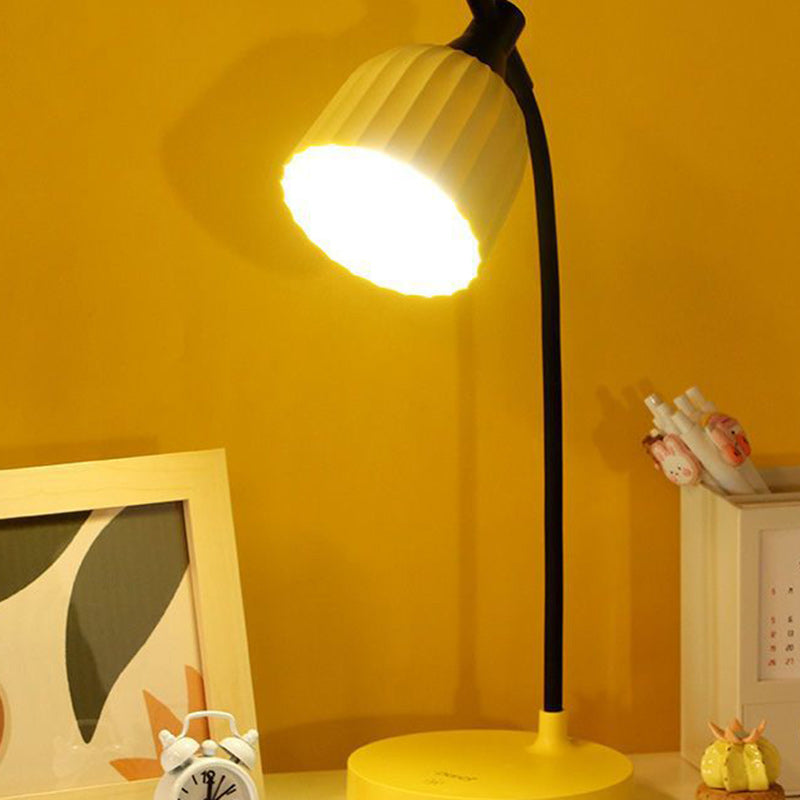 Avtoit | Modern Minimalistic Round Folded ABS LED Table Lamp For Living Room
