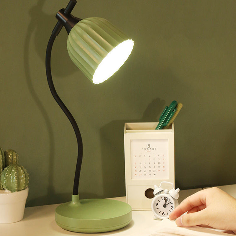 Avtoit | Modern Minimalistic Round Folded ABS LED Table Lamp For Living Room