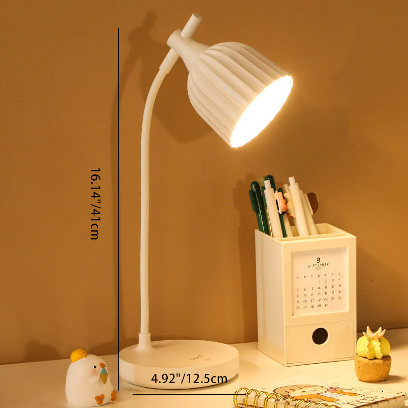Avtoit | Modern Minimalistic Round Folded ABS LED Table Lamp For Living Room