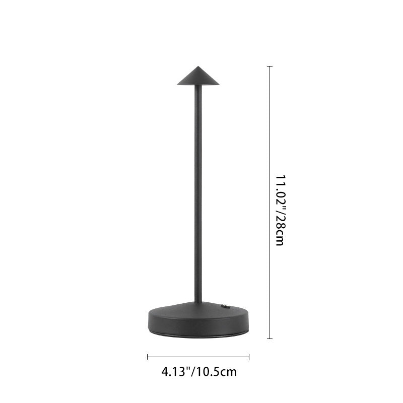 Avtoit | Modern Simplicity Triangle Cone Round Acrylic Cylinder Iron LED Table Lamp for the Living Room